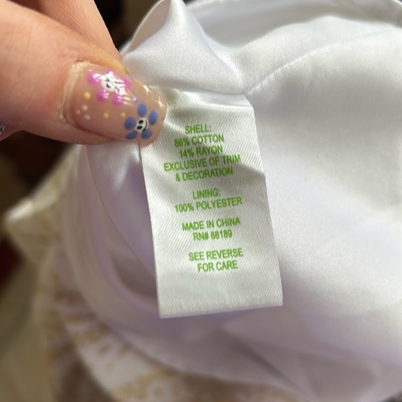 Lilly Pulitzer Christine Strapless Dress Gold Metallic Floral Black Beaded - Picture 15 of 15